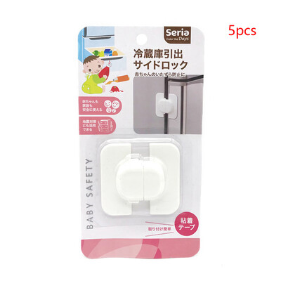 

5PCSSet Home Refrigerator Fridge Freezer Door Lock Latch Catch Toddler Kids Child Cabinet Locks Baby Safety Lock