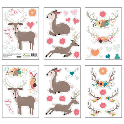 

Cartoon Christmas Wall Stickers DIY Self-Adhesive Decal Murals Art For Holiday Home Decor Supplies