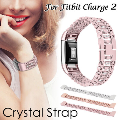 

Stainless Steel Crystal Strap for Fitbit Charge 2