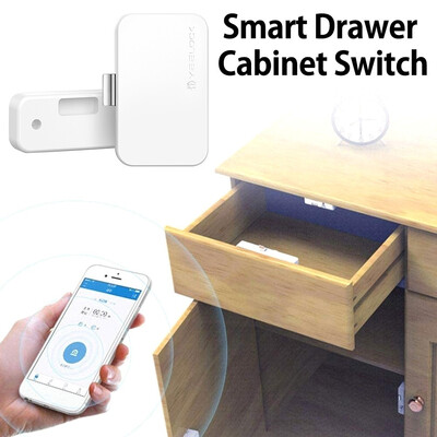 

File Cabinet Lock Wireless Smart Drawer Security Lock No Drill Keyless Invisible Child Safety Cabi
