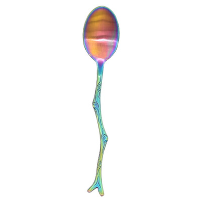 

Creative Stainless Steel Cutlery Rainbow Dinner Knife Fork Spoon Silverware Kitchen Tableware Home Table Decor Supplies