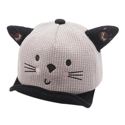 

New Kids Autumn Hat Baby Girl Boy Cute Soft Baseball Cap Breathable Cartoon Visors Hats