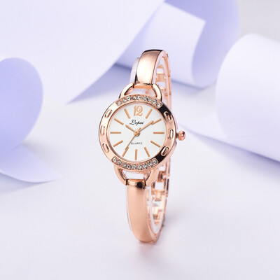 

〖Follure〗Fashion Simple Casual Small And Exquisite Alloy Strap Ladies Bracelet Watch