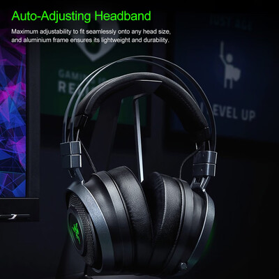 

Razer Nari Wireless Gaming Headset Headphone Earphone THX Spatial Audio Cooling Gel-Infused Cushions 24GHz Wireless Audio Game