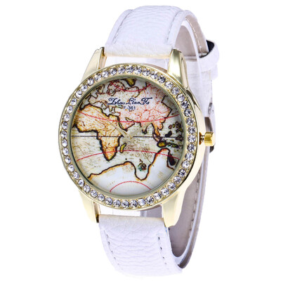 

〖Follure〗Zhou Lianfa Quartz Retro Map Pattern Alloy Business Watch Womens Watch