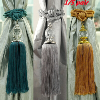 

15 Pairs of European-style Crystal Curtain Hanging Ball Home Decoration Straps