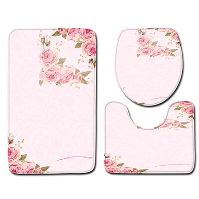 

〖Follure〗3pcs Non-Slip Bath Mat Bathroom Kitchen Carpet Doormats Decor