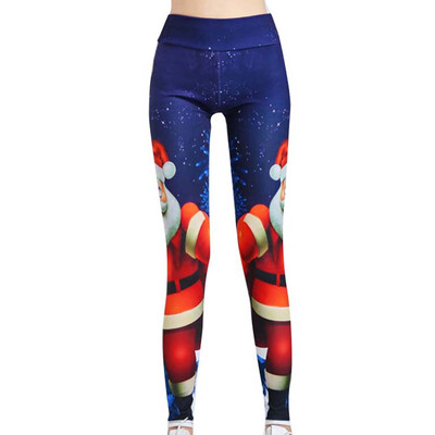 

Yeleo Trosetry Womens Christmas Snowflake Deer Cat Printed Pants Xmas Stretch Leggings