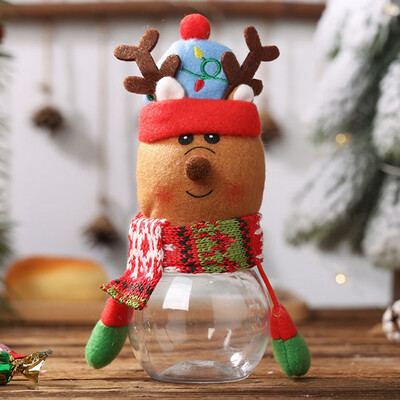 

Cute Christmas Candy Storage Can Decor For Home Gift Biscuit Food Storage Jar Candy Jar