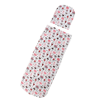 

012Month Baby Sleeping Bag Floral Animal Print With Hats Set Newborn Anti-kick Sleeping Bags Knotted Cap New