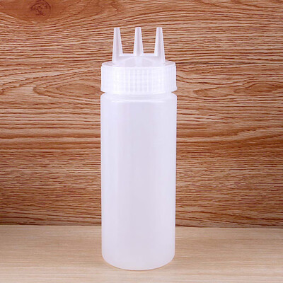 

Luxury Creative Life Kitchen Accessories Three-Hole Plastic Squeeze Sauce Bottle Sauce Bottle
