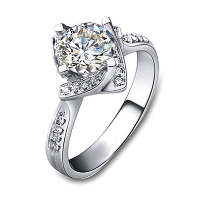 

Fashion Rings For Women Silver Ring Wedding Engagement Love Jewelry Gifts Free Shipping