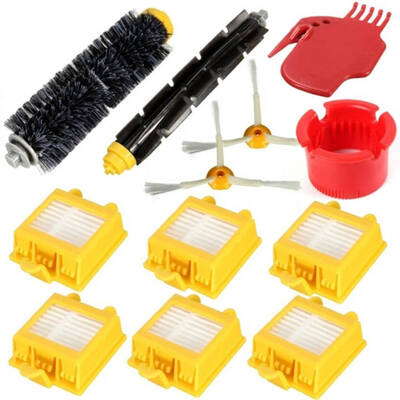 

12PCSSet Replacement Parts for iRobot Roomba 700 Series Vacuum Cleaner Filter Flexible Beater Side Brush