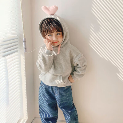 

hoodies for girls New Autumn Winter Warm Baby Girls Clothes Cotton Hooded Sweatshirt Children Kids Casual Cute Bow Tops