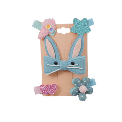 

New Fashion 5pcsset Kids Baby Girl Cute Cartoon Hair Clips Bow Hairpins Set Headwear Gifts Girls Hair Accessories