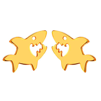 

Cute Shark Animal Goldfish Ocean Piercing Stud Earring Christmas Party Gift Jewelry Girls Women Men Charm