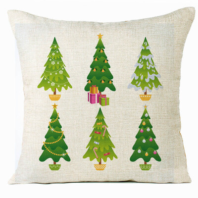 

Tailored Xmas Christmas Tree Sofa Bed Home Decoration Festival Pillow Case Cushion Cover