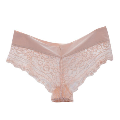 

New Women Sexy Transparent Lace Hollow Exquisite Soft Low-rise Briefs Sweet Modern High Stretch Thong Panties