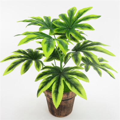 

9 Branches Turtle Back Leaves photography props Octagonal Leaves Artificial Plant Decoration Festive Party Supplies New