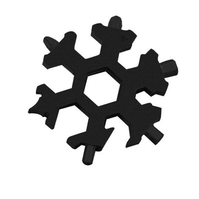 

18-in-1 multi-tool card EDC Tool combination Compact&portable outdoor products Snowflake EDC tool card