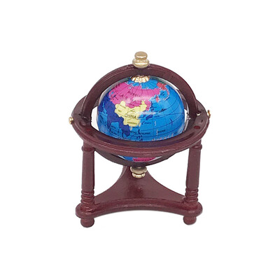 

Siaonvr Mini Dollhouse Furniture Globe Miniature Living Room Kids Pretend Play Toy