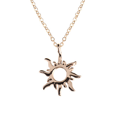 

Fashion Gold-color Good Vibes Only Sun Necklaces & Pendants For Women Jewelry Freeshipping