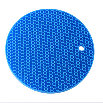 

Heat Resistant Silicone Table Mat Non-Slip Mat Round Honeycomb Waterproof Table Mat