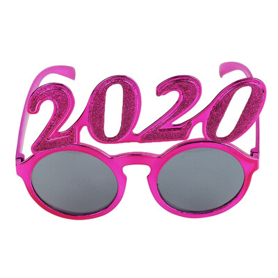 

Creative 2020 New Year Eyeglasses Party Glasses Xmas glasses Frame Celebration Party Favor Supplies Glitter Party Accessories