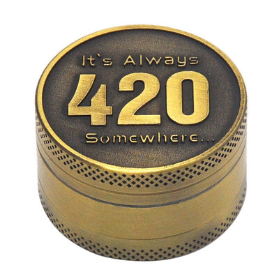 

3-Part Zinc Alloy Metal Herb Grinder Mills Tobacco Spice Weed Grinder Crusher With Free Scraper