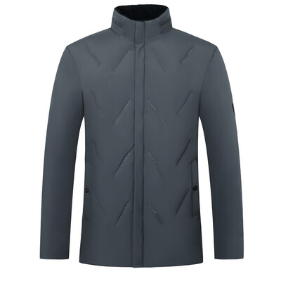 

Toponeto Fashion Mens Autumn Winter Casual Pocket Button Cotton Padded Jacket Top Coat