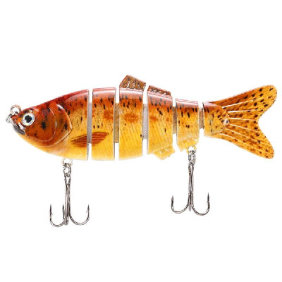 

10cm20g Lifelike 6 Jointed Sections Swimbait Fishing Lure Crankbait Hard Bait Fish Hook Fishing Tackle