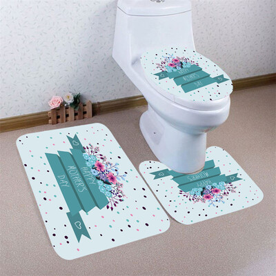 

〖Follure〗3pcs Mothers Day Non-Slip Bath Mat Bathroom Kitchen Carpet Doormats Decor