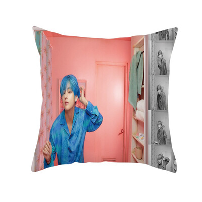 

Kpop BTS New Album MAP of The Soul Persona Concept Square Throw Pillow Cover Pillowcase Photo Printing