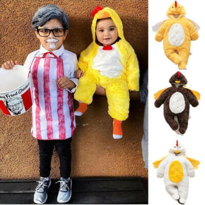 

Newborn Infant Baby Boys cartoon Hooded Romper jumpsuit Bodysuit Clothes Outfit