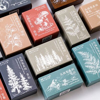

Vintage Forest moon Plants wooden rubber stamps decoration stamp DIY craft standard stamp for scrapbooking stationery