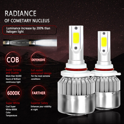 

2 Pieces 110 W pair kits H1 H3 H4 H4 LED Headlighs H11 HB3 HB4 9007 12 V 11000LM White Cooling 6500 K Car Front Light 522