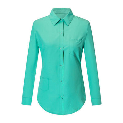 

Long Sleeve Lapel Pocket Shirt Top Fashion Office Ladies Shirt Casual Long Sleeve Button Long Sleeve Top