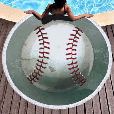 

Gobestart 1 PC Round Beach Pool Home Shower Towel Blanket Table Cloth Yoga Mat
