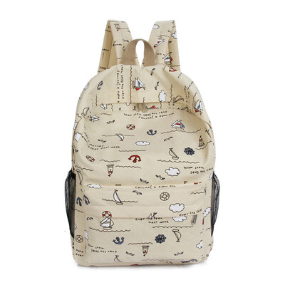 

New Kids Canvas Backpack Girls Boys Cartoon Schoolbag Bookbag Shoulder Bag Children Cute School Bag Women Canvas Travel Backpack
