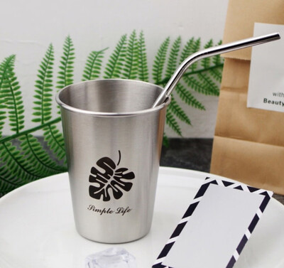 

500 ml Stainless Steel Water Cup Unbreakable Stackable Drinking Bottle Suitable for Home Travel Camping