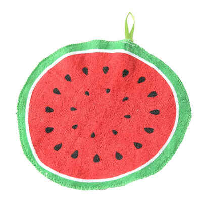 

Baby Kids 20cm Round Cotton Hand Towel Kitchen Fruit Wipe Dishcloth Kitchen Hanging Towels Washcloths