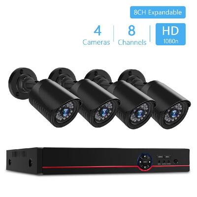 

Home Security Camera System 8Channel H264 Security Digital Video Recorder 4pcs Surveillance Cameras Support Motion Detection N