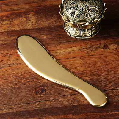 

Pure Copper Brass Scraping Board Body Massage Tool Guasha Board For Acupuncture Massager Tools SPA Acupuncture Scraper