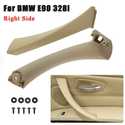 

Car Beige Right Door Inner Outer Pull Handle Cover Replacement For BMW E90 328i