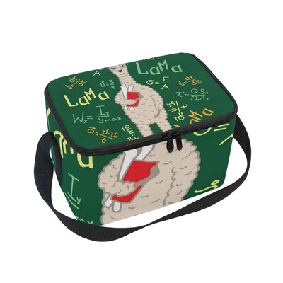 

ALAZA Lunch Box Lama-Engineer Insulated Lunch Bag Large Cooler Tote Bagfor Men Women