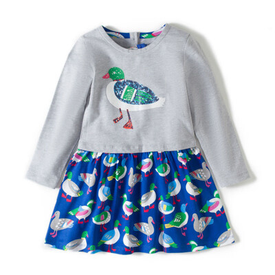 

Robe Enfant Girl Dress Kids Clothes 2017 Autumn Princess Dress Baby Tunic Animal Girls Jersey Dresses Children