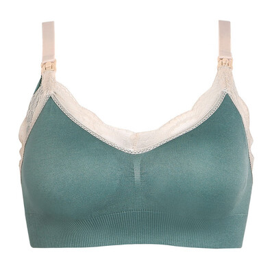 

Womens Seamless Sleep Nursing Bra For Breastfeeding Removable Padds Wireless Bras