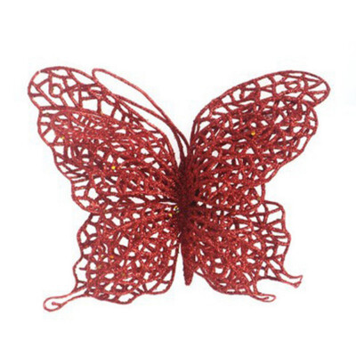

6pcsset Christmas Tree Decoration For Home Butterfly Decorations Christmas Tree Ornaments Wedding Party Decorations