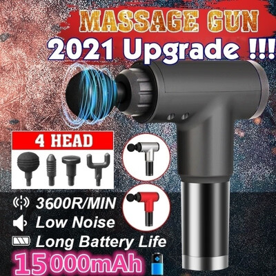 

2021 Newest Upgraded 3600rmin Therapy Fascia Massage Guns 6 Gears Muscle Massager Exercising