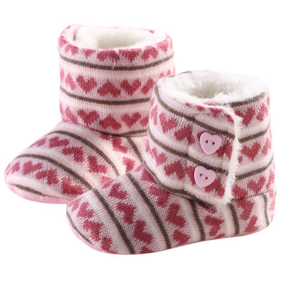 

Newborn Winter Super Warm Girls Baby Prewalker Keep Warm Infant Toddler Princess Bebe Crib Snow Knitting Shoes